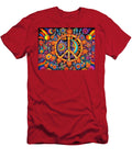 1 Peace Symbol Trippy Psychedelic Colorful Hippie Design Stellart Studio T-Shirt