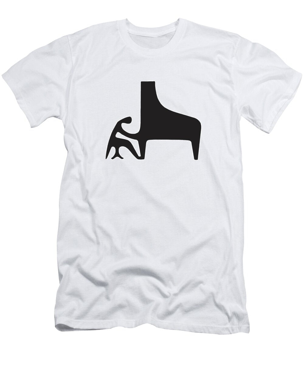 1 Person Playing Grand Piano Csa Images T-Shirt