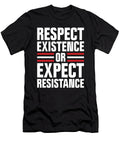 1 Protest Art Respect Existence or Expect Resistance Deluxe Chimp T-Shirt