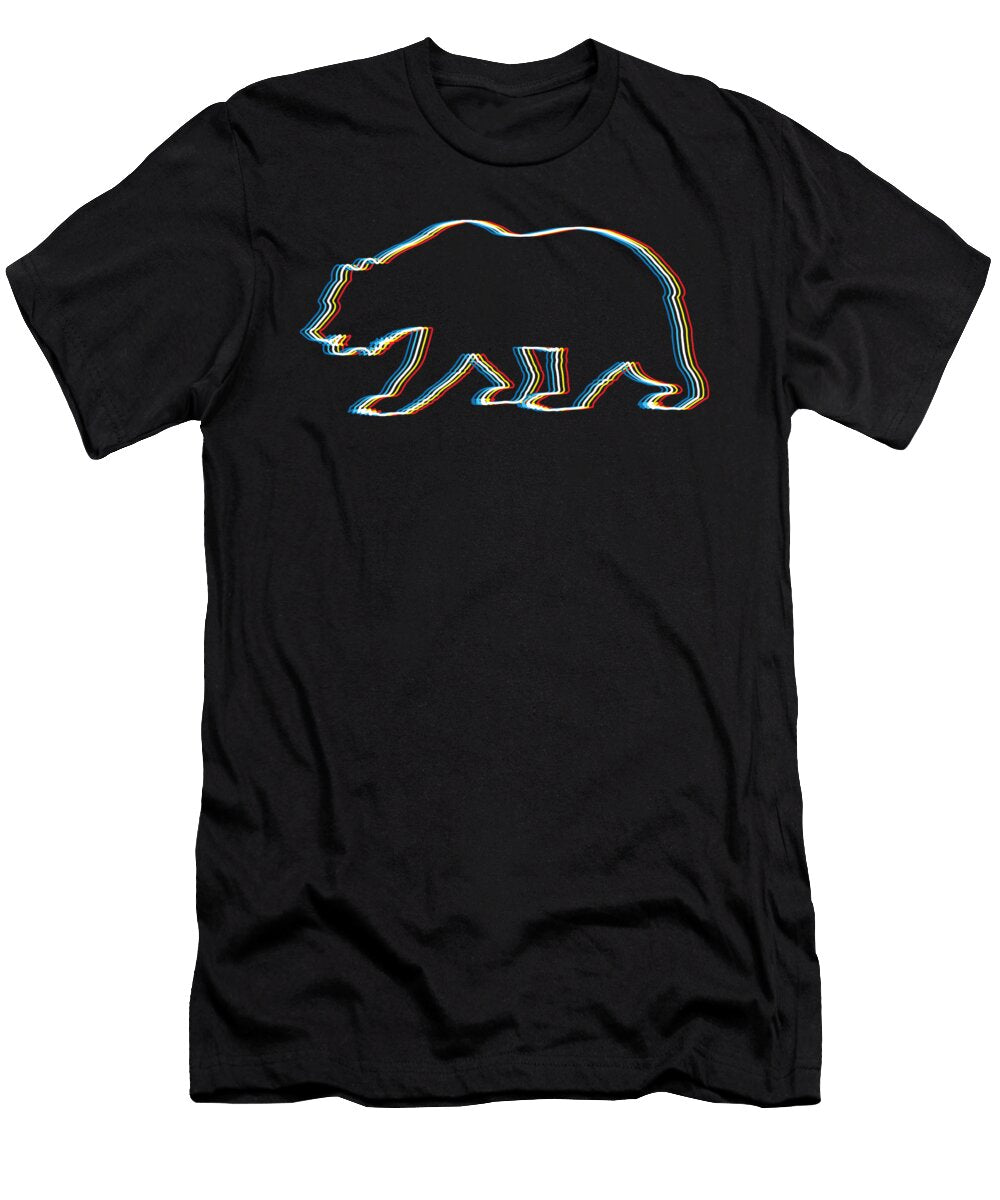 1 Psychedelic Bear Gift for Animal Lovers Who Love Big Bears Martin Hicks T-Shirt
