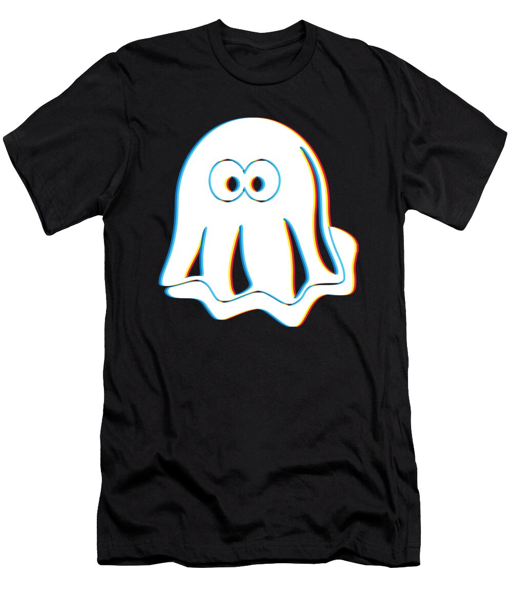 1 Psychedelic Ghost Ghouls Spirits Hunters Trippy Hippy Simple Halloween Costume Idea Martin Hicks T-Shirt