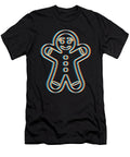 1 Psychedelic Gingerbread Man Trippy Christmas Party Gift Cool Neon Martin Hicks T-Shirt
