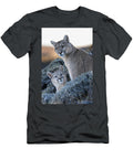 1 Puma Female with Cub Aged Six Months Sitting on Hillside Nick Garbutt Natureplcom T-Shirt