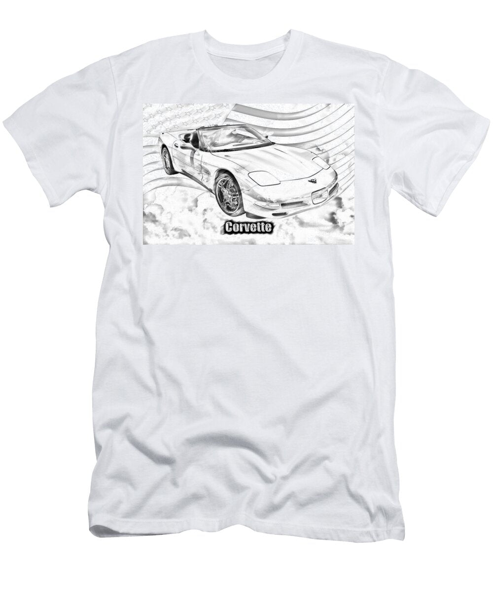 1 Red C5 Corvette Convertible Muscle Car Keith Webber Jr T-Shirt
