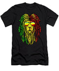 1 Reggae Music Lion Jamaican Flag Rasta Rastafari Jonathan Kraske T-Shirt