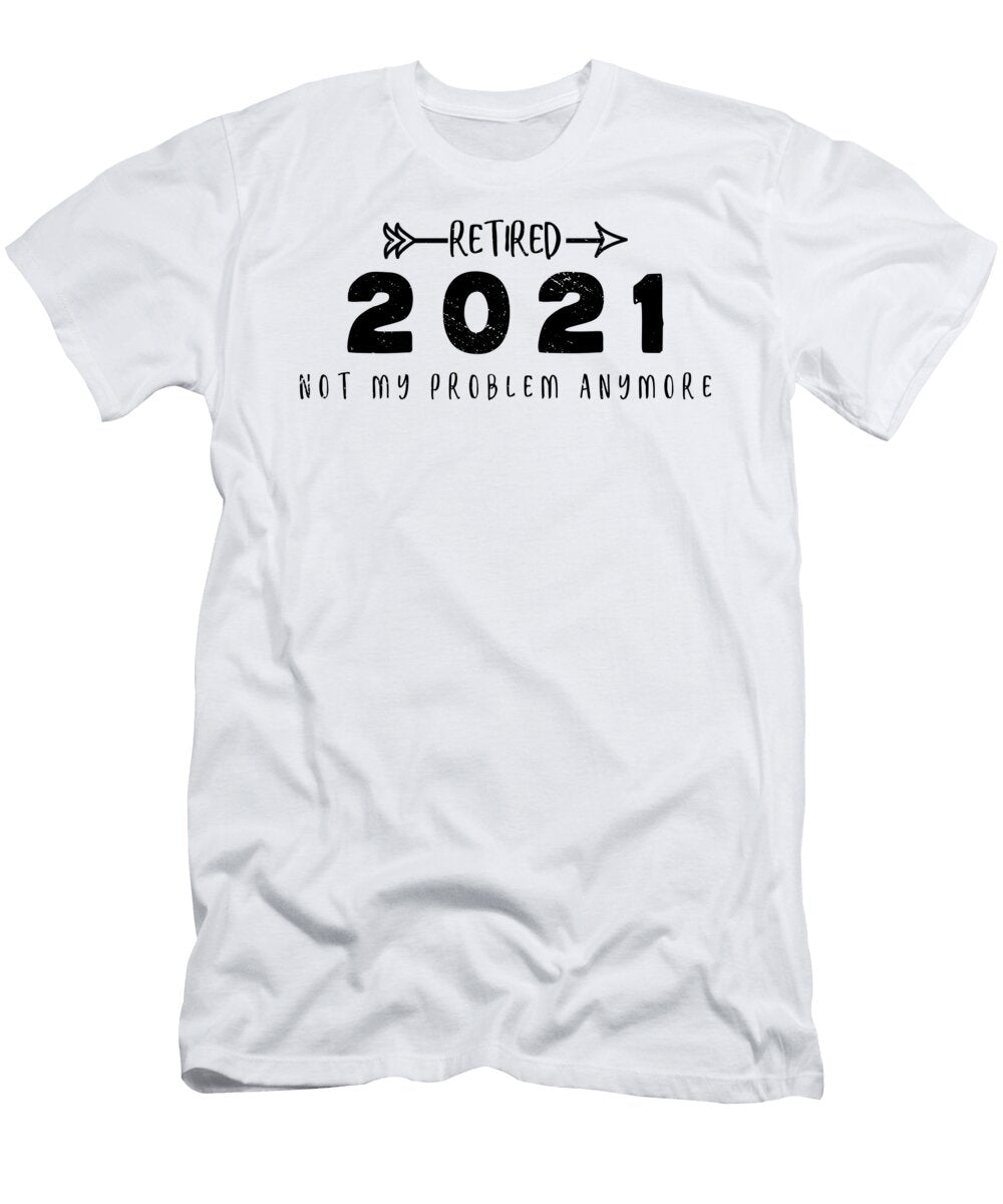 1 Retired 2021 Pensioner Retiree Pension Basquiaty Store T-Shirt