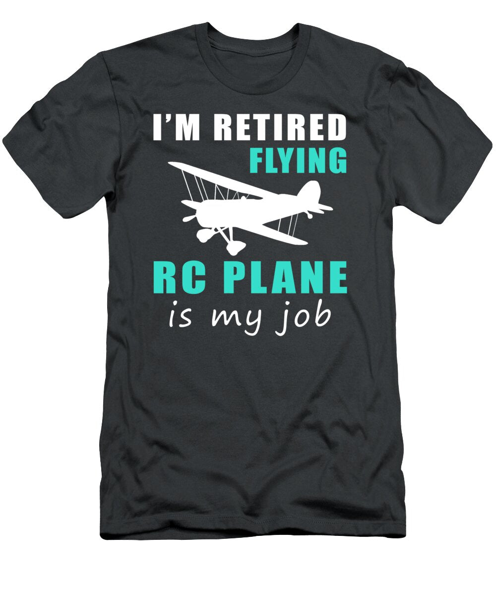 1 Retired Rc Pilot Soaring to New Heights in Retirement Fishing Retirement T-Shirt