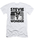 1 Retro American Flag Stevie Wonder Music Gift for Fans Roya Steward T-Shirt