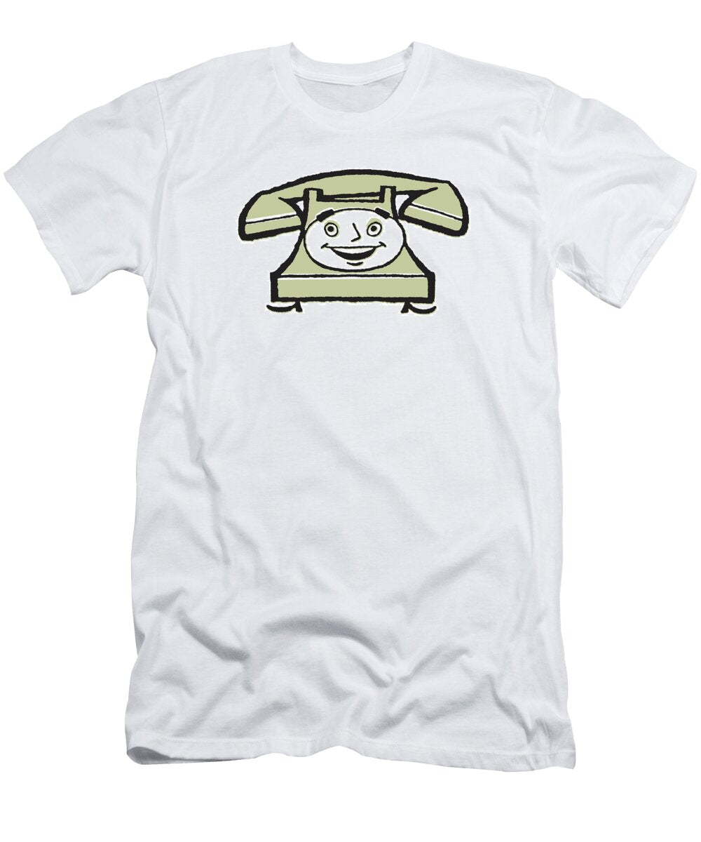 1 Rotary Telephone with Face for Dial Csa Images T-Shirt