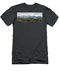 1 Saguaro Cactus with Mountain Range Panoramic Images T-Shirt