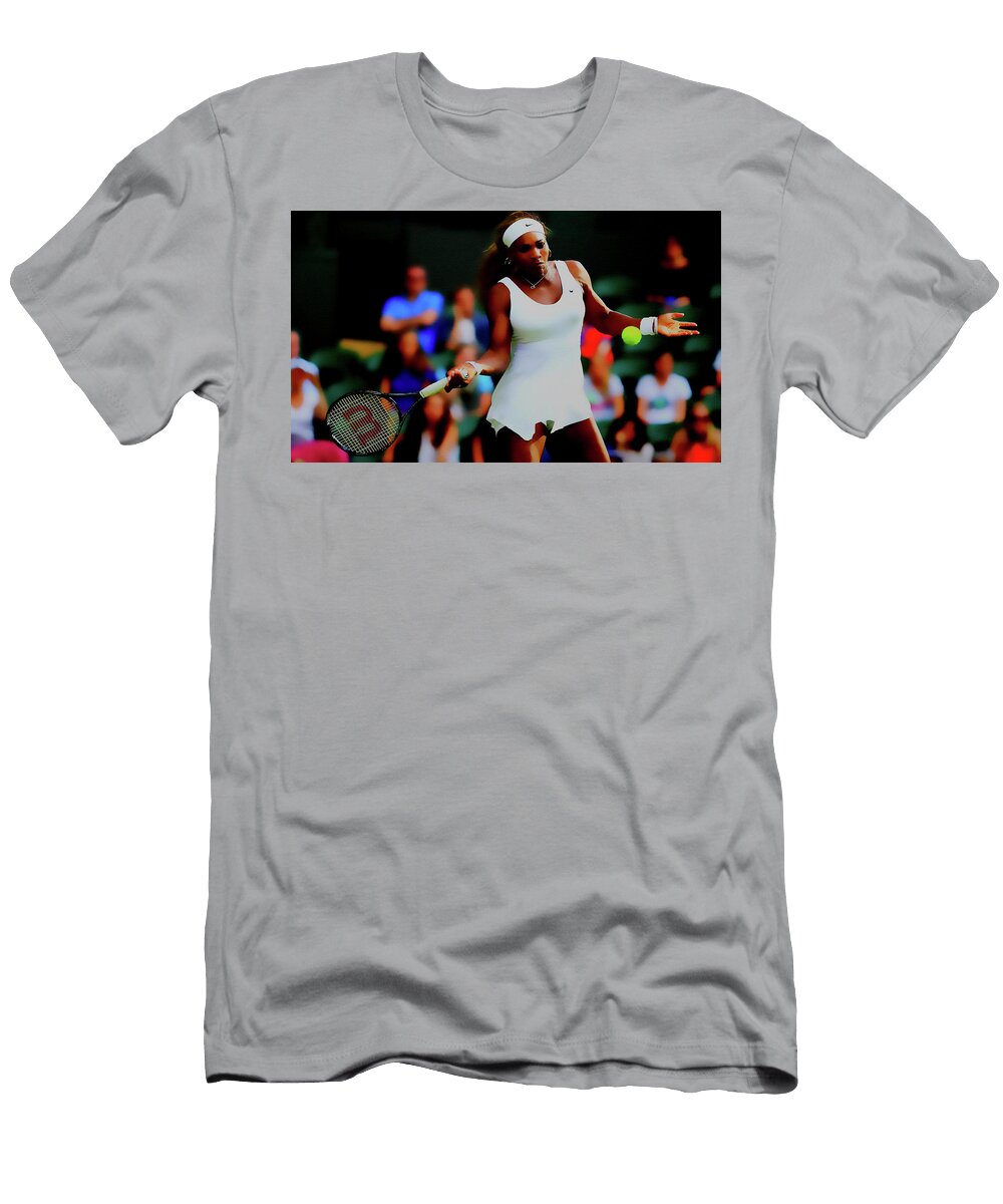1 Serena Williams Smooth Delivery Brian Reaves T-Shirt