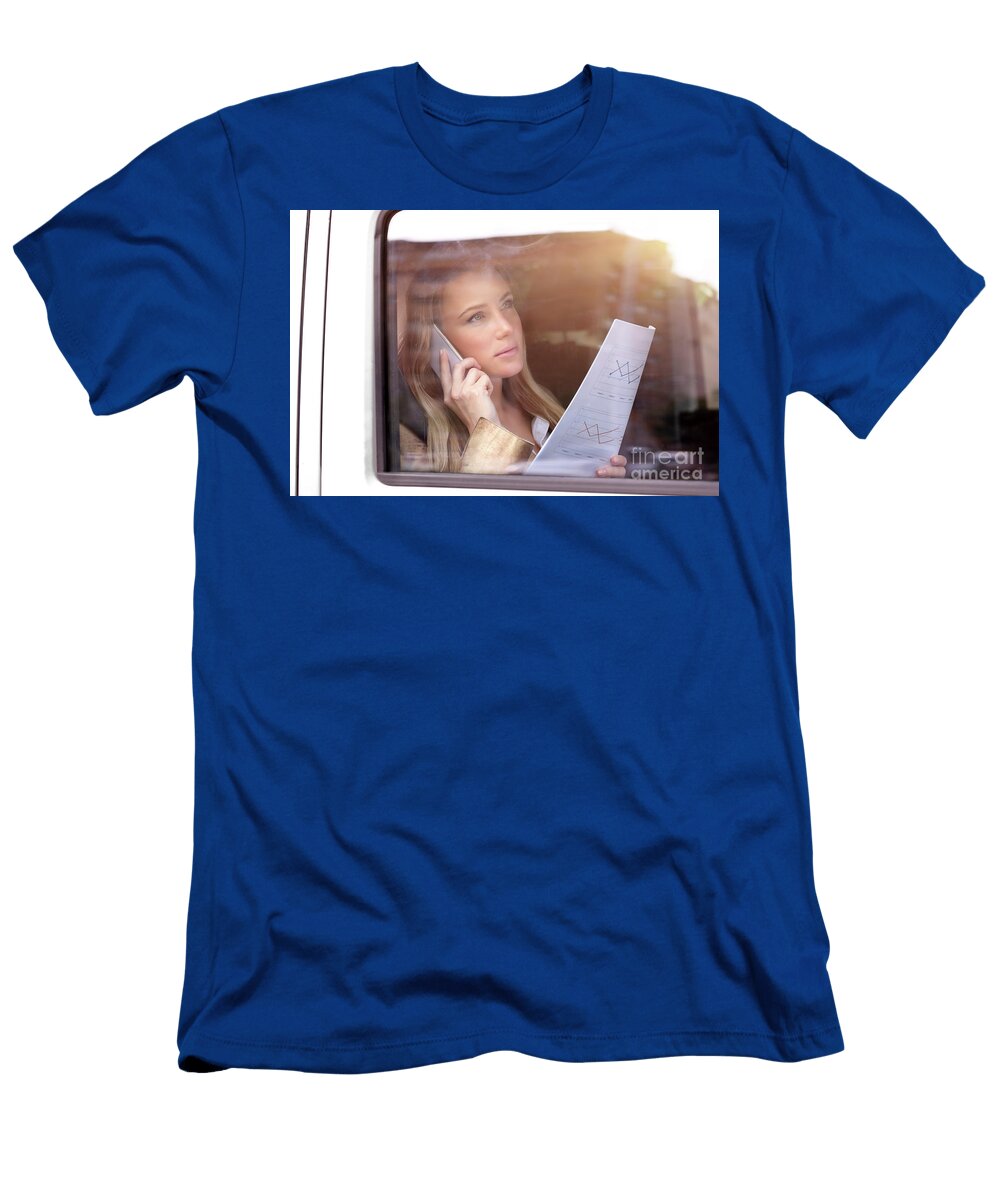 1 Serious Business Woman in the Car Anna Omelchenko T-Shirt