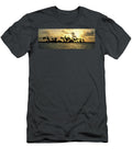 1 Silhouette of Palm Trees on an Island Panoramic Images T-Shirt