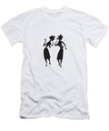1 Silhouettes of Two Women Talking Csa Images T-Shirt