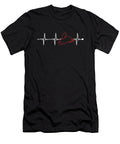 1 Snowmobile Heartbeat Snowbike Sledding Snowmobile Riding Graphics Lab T-Shirt