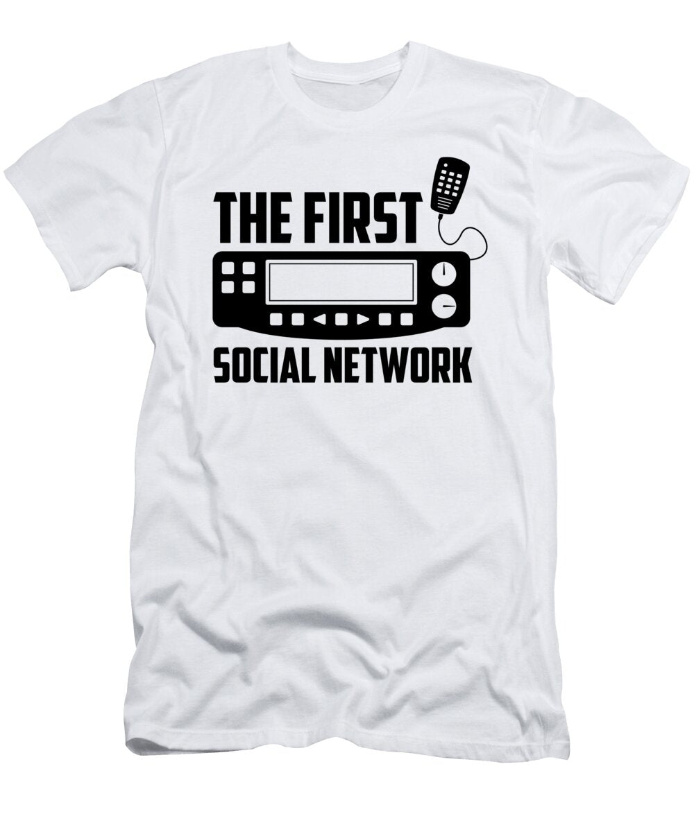 1 Social Network Ham Radio Operator Amateur Radio Florian Dold Art T-Shirt