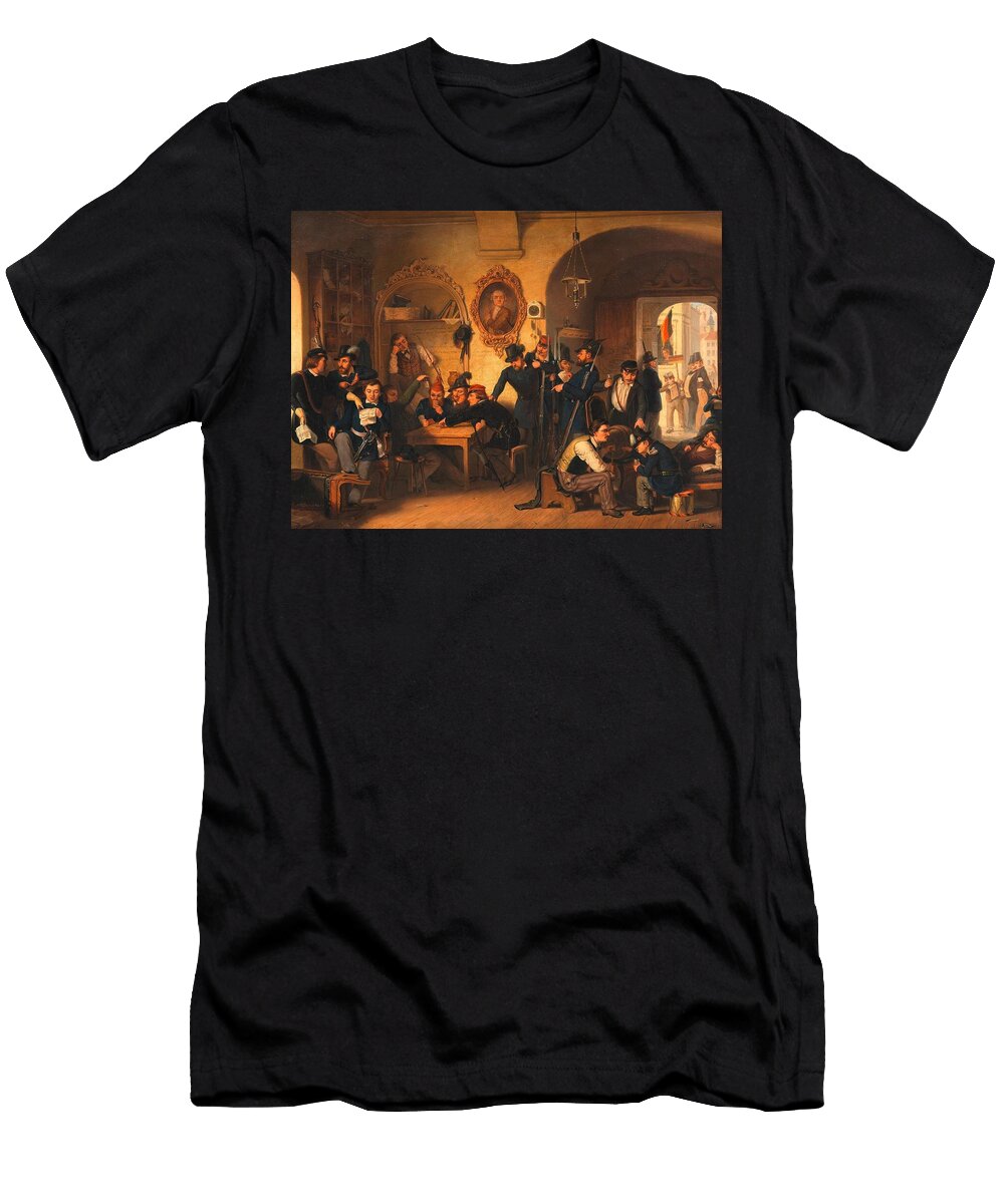 1 Studentenwachstube Der Akademischen Legion in Der Aula Der Alten Universitat Im Jahre Franz Schams Austrian T-Shirt