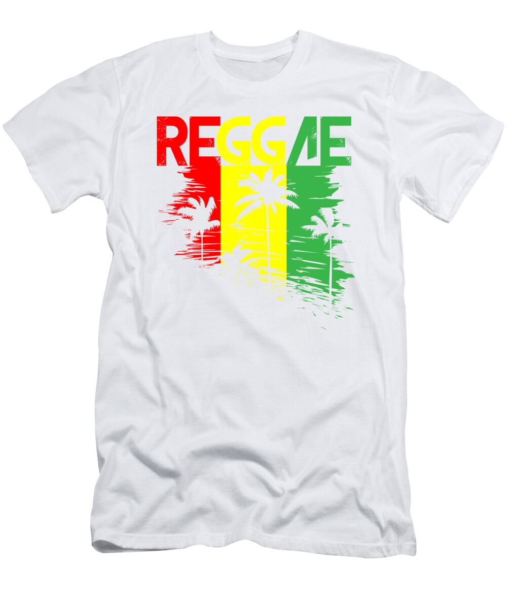 1 Summer Jamaican Beach Rasta Reggae Jamaica Florian Dold Art T-Shirt