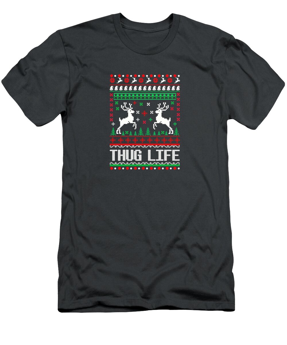 1 Thug Life Christmas Luke Moore T-Shirt