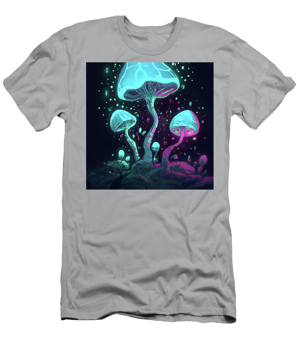 1 Trippy Mushrooms Colorful Funky 60s Psychedelic Style Stellart Studio T-Shirt