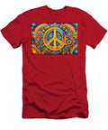 1 Trippy Peace Symbol Colorful Psychedelic Retro 1960s Abstract Stellart Studio T-Shirt