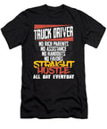 1 Truck Driver Gift Straight Hustle All Day Everyday Truck Driving Kanig Designs T-Shirt