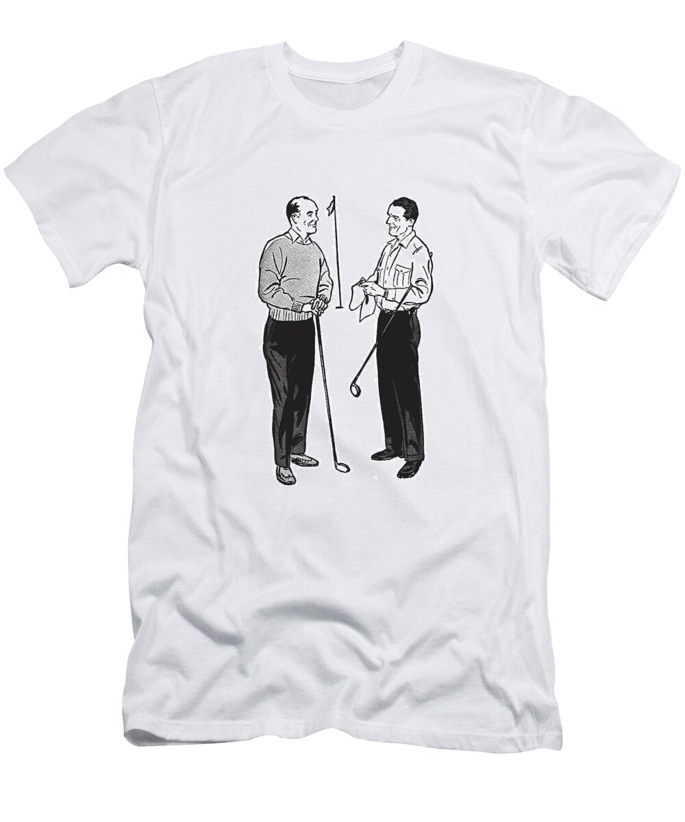 1 Two Golfers Talking Csa Images T-Shirt