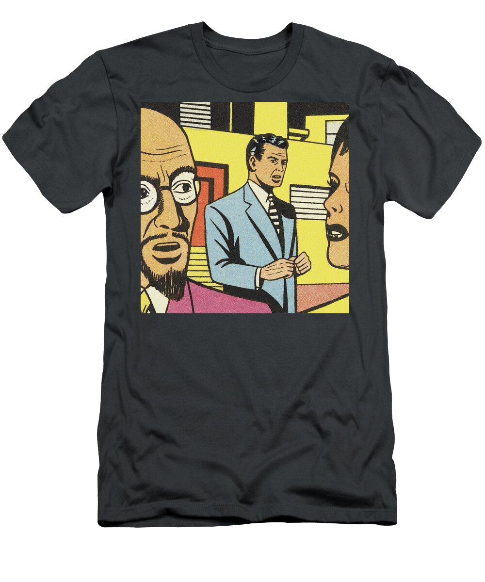 1 Two Men and Woman Csa Images T-Shirt