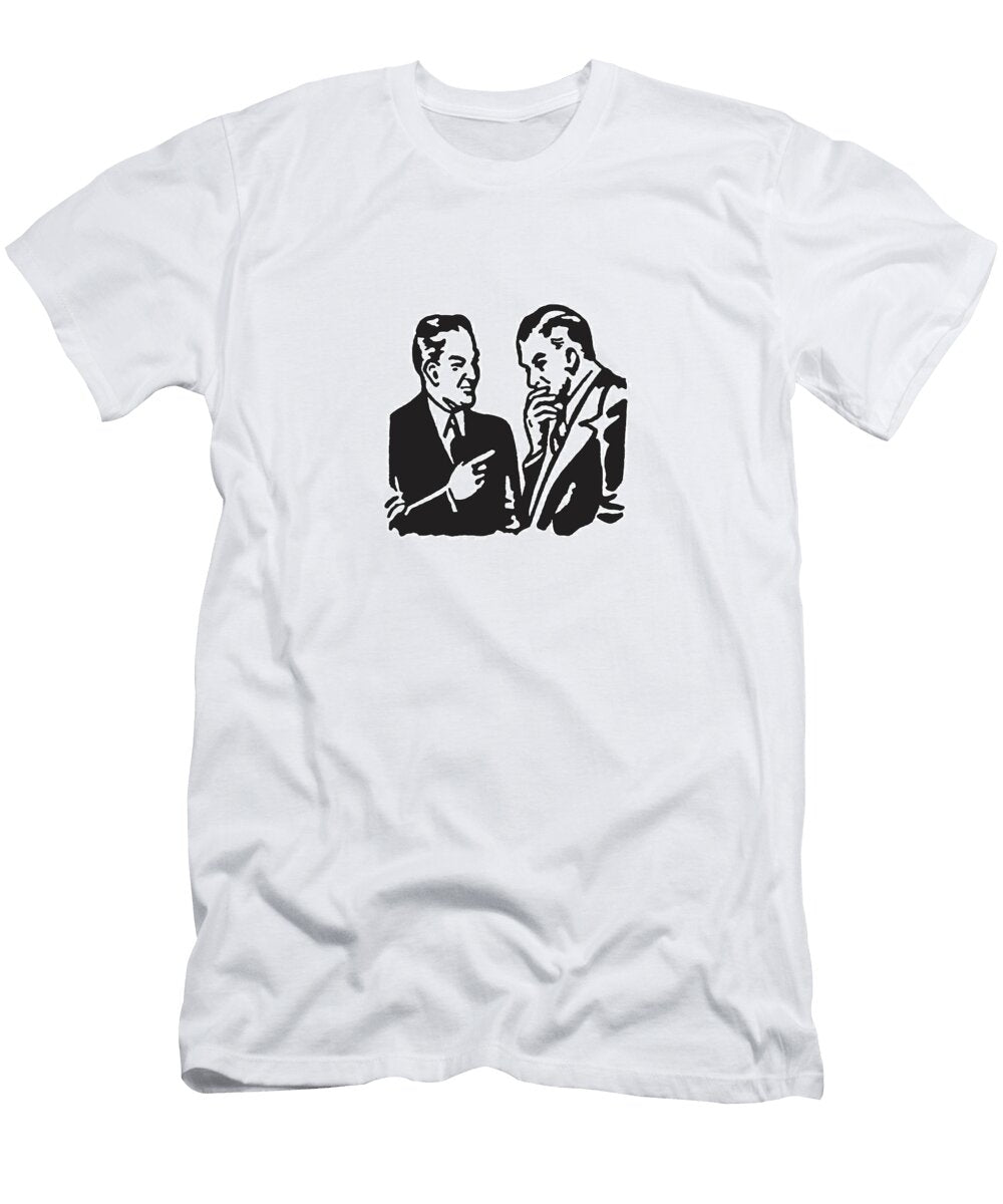 1 Two Men in Conversation Csa Images T-Shirt