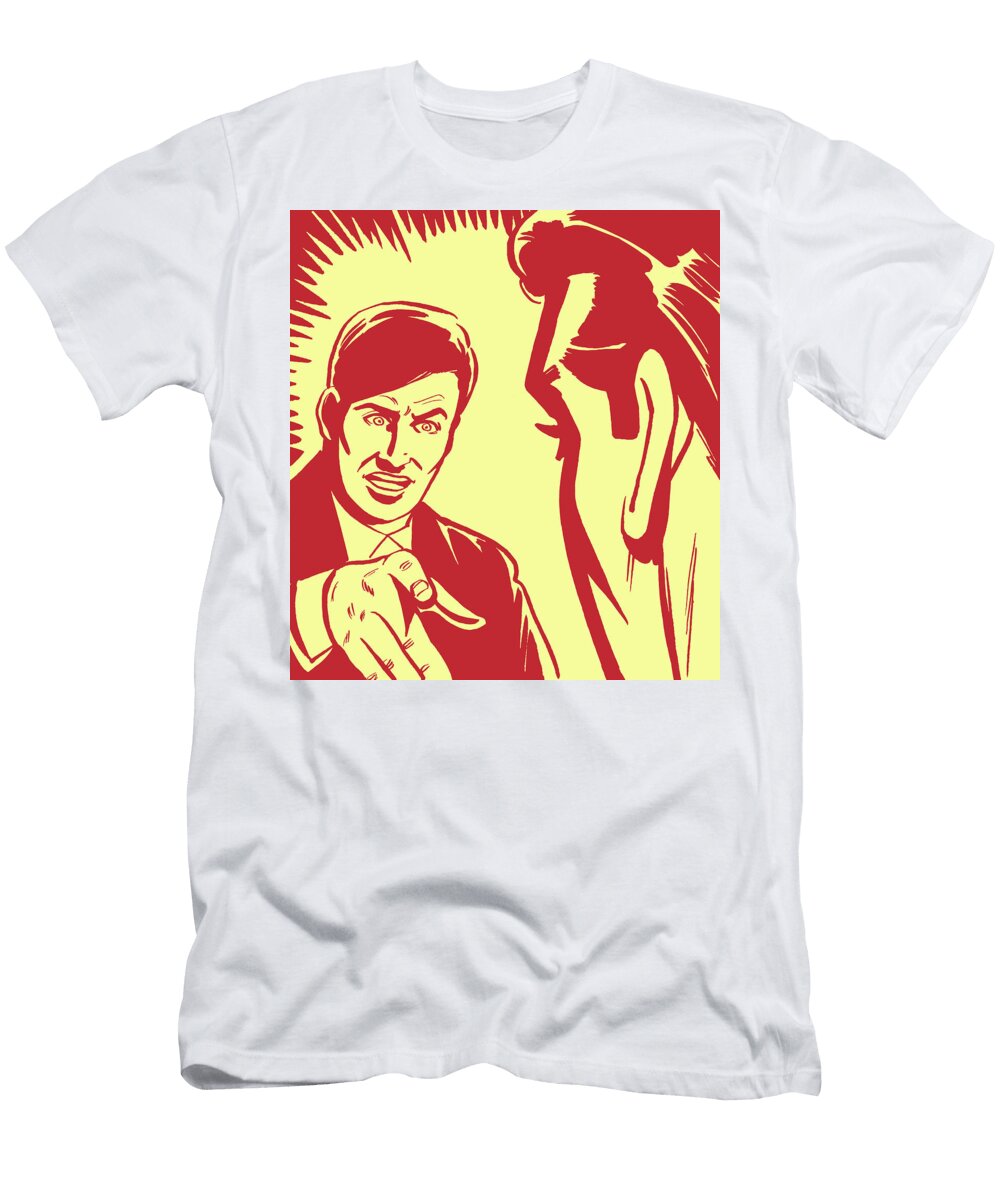 1 Two Men Talking One Pointing Csa Images T-Shirt