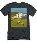 1 UK England East Sussex Great Britain South Downs National Park British Isles Seaford Seven Sisters Cliffs on the English Channel Luigi Vaccarella T-Shirt