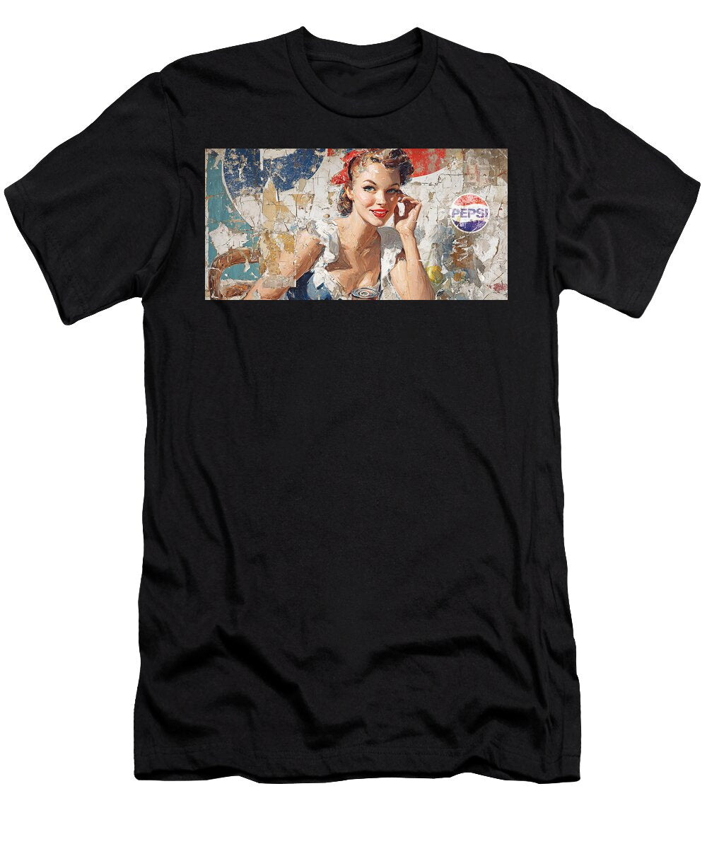 1 Vintage Pepsi Advertisement Kevin Walker and Pixel Reverie T-Shirt