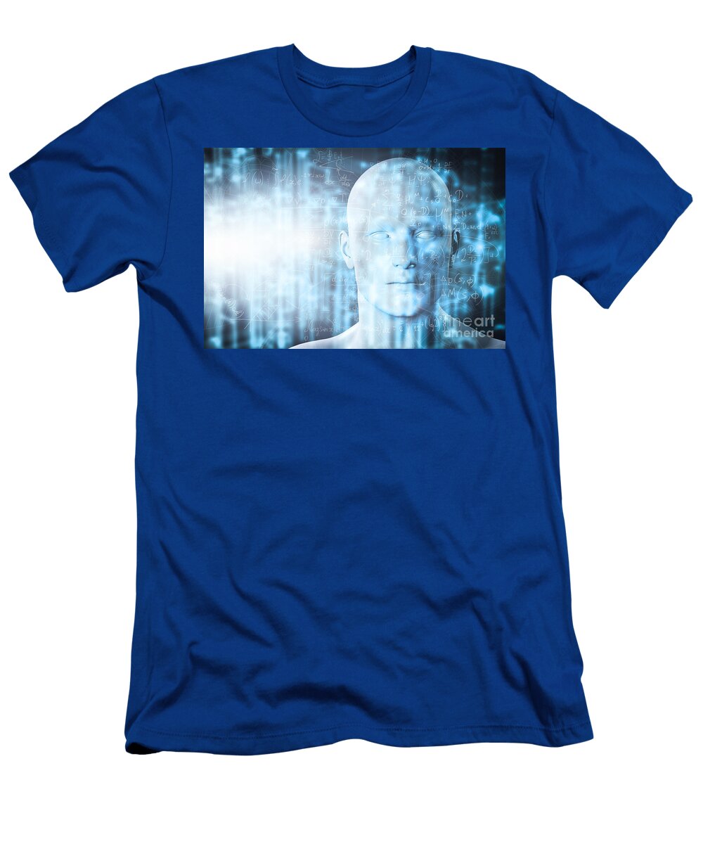 1 Virtual Reality Projection Future Science with Modern Technology Artificial Intelligence Michal Bednarek T-Shirt