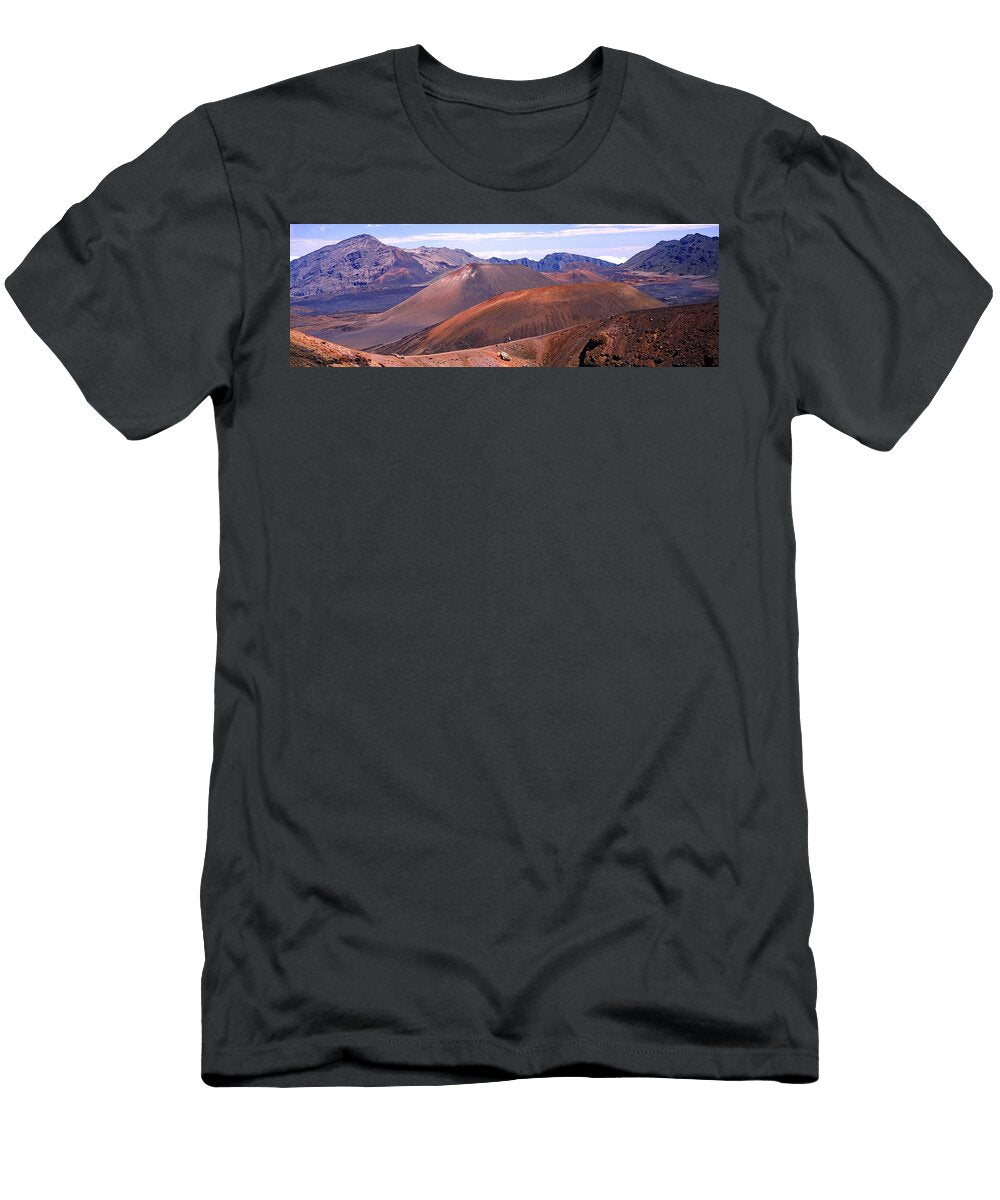 1 Volcanic Landscape with Mountains Panoramic Images T-Shirt