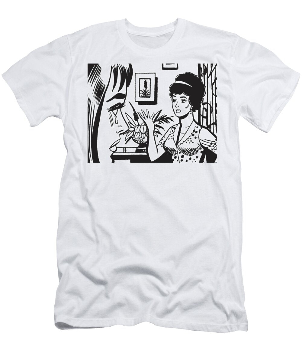 1 Woman Crying and Dark Haired Woman in Background Csa Images T-Shirt