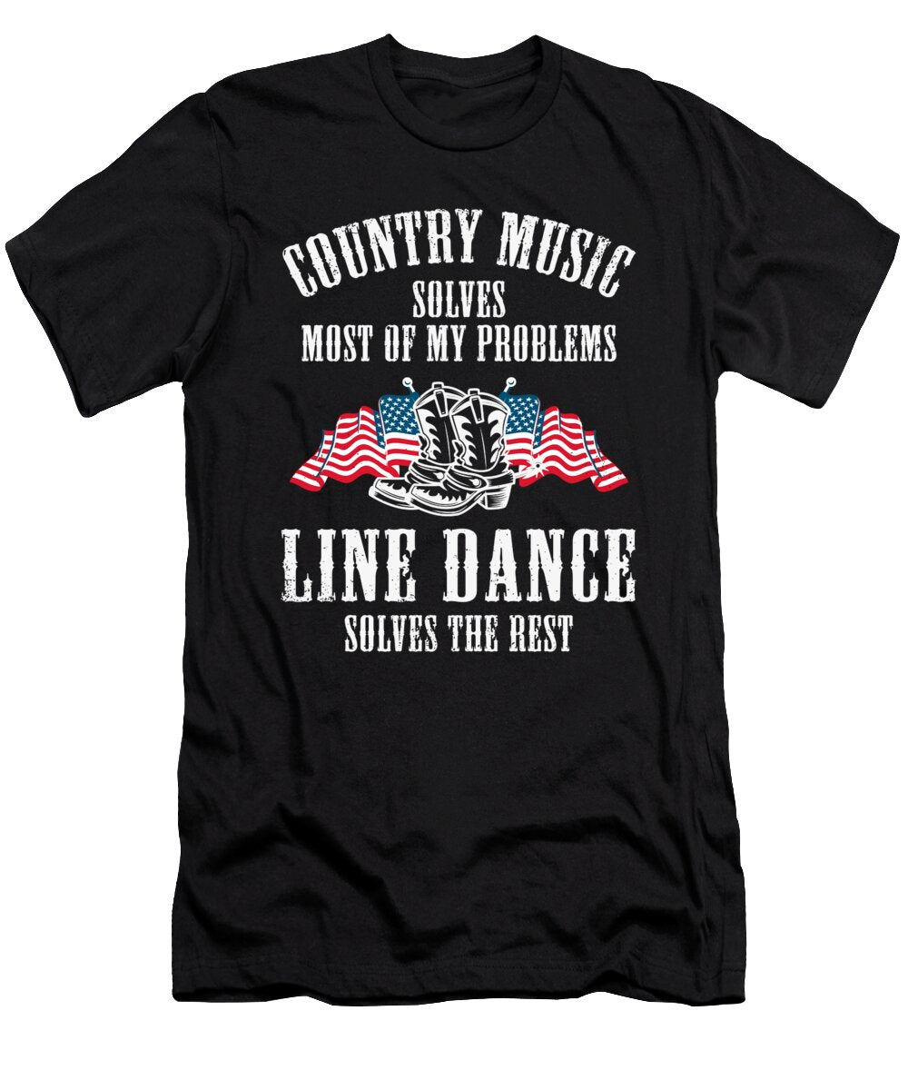 10 Country Music Line Dance Western Dance Basquiaty Store T-Shirt