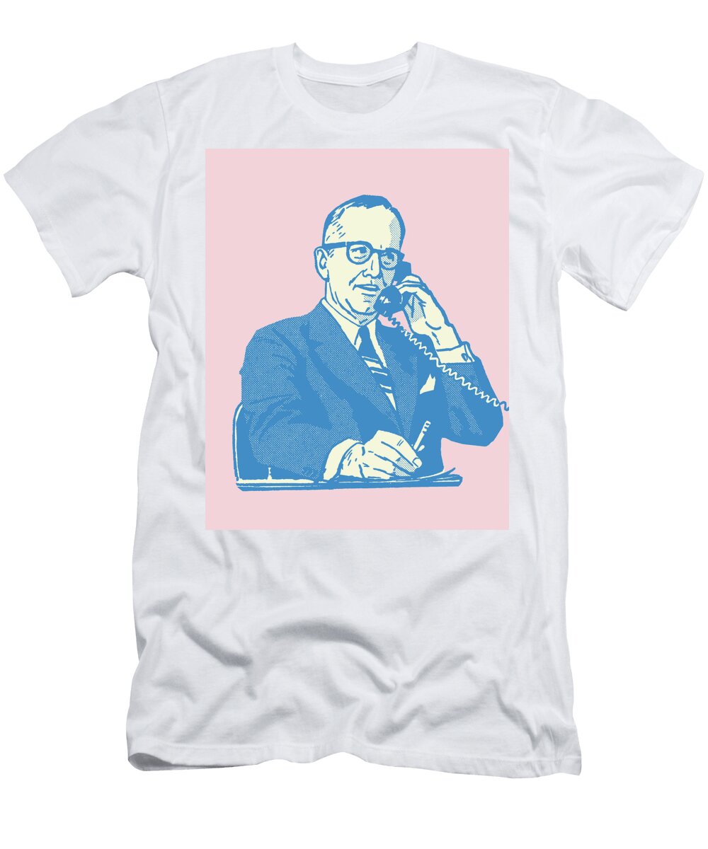 10 Man on Telephone Csa Images T-Shirt