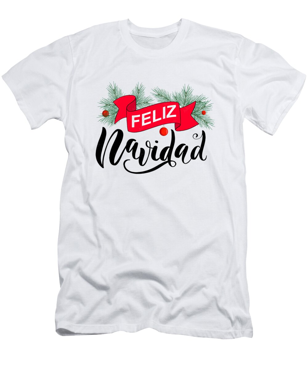10 Special Designs for You to Celebrate Colorful Christmas with Popular Feliz Navidad Designs Vecback Shop T-Shirt