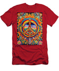 13 Peace Symbol Trippy Psychedelic Colorful Retro 1960s Abstract Stellart Studio T-Shirt