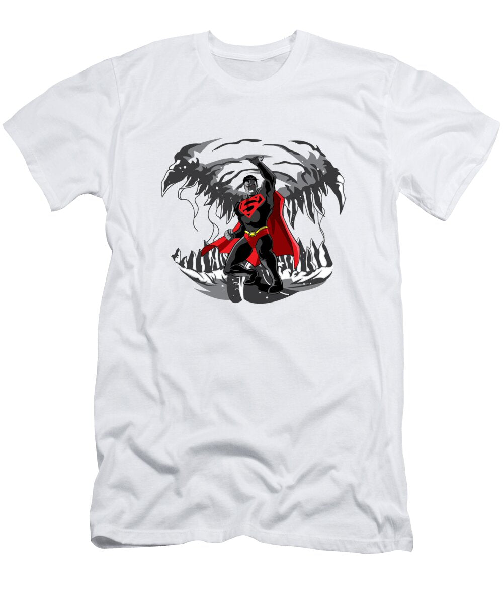13 Super Hero Builde Front T-Shirt