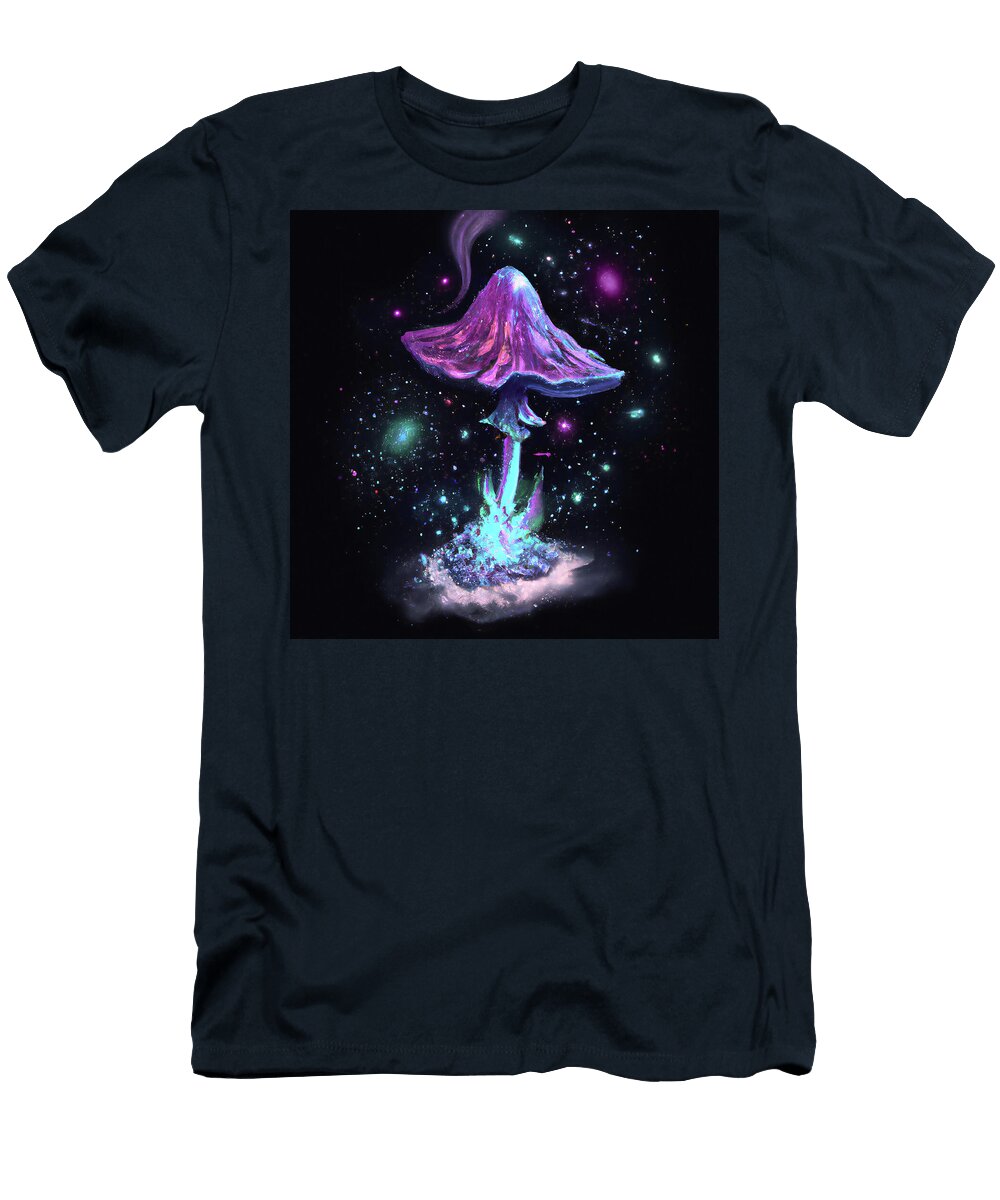 13 Trippy Mushrooms Colorful Funky 60s Psychedelic Style Stellart Studio T-Shirt