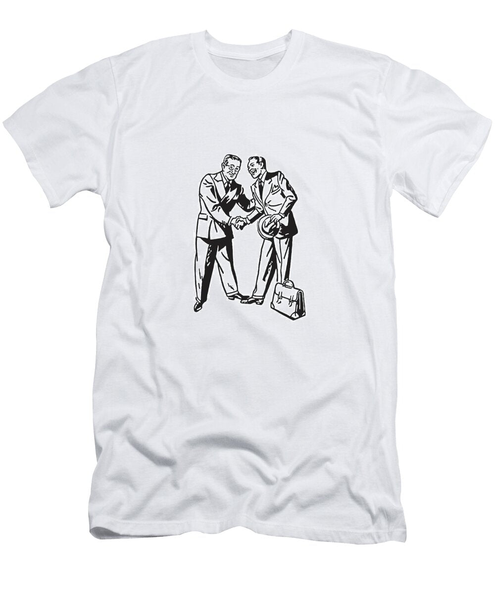 14 Two Men Shaking Hands Csa Images T-Shirt