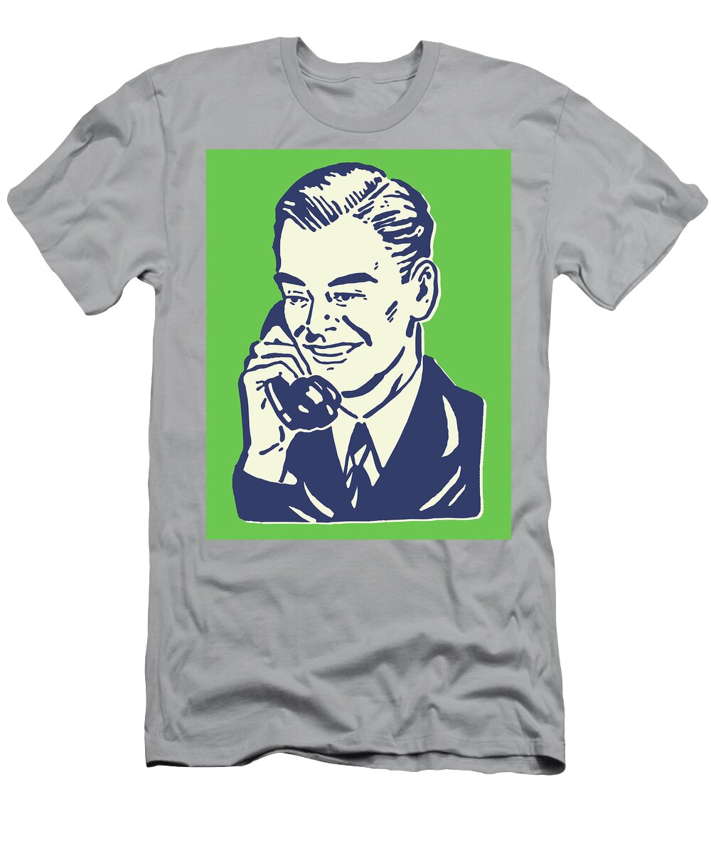15 Man Talking on the Telephone Csa Images T-Shirt