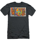 15 Peace Symbol Trippy Psychedelic Colorful Retro 1960s Abstract Stellart Studio T-Shirt