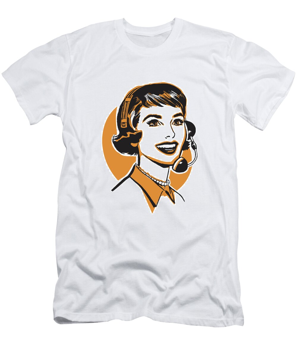 16 Female Telephone Operator Csa Images T-Shirt