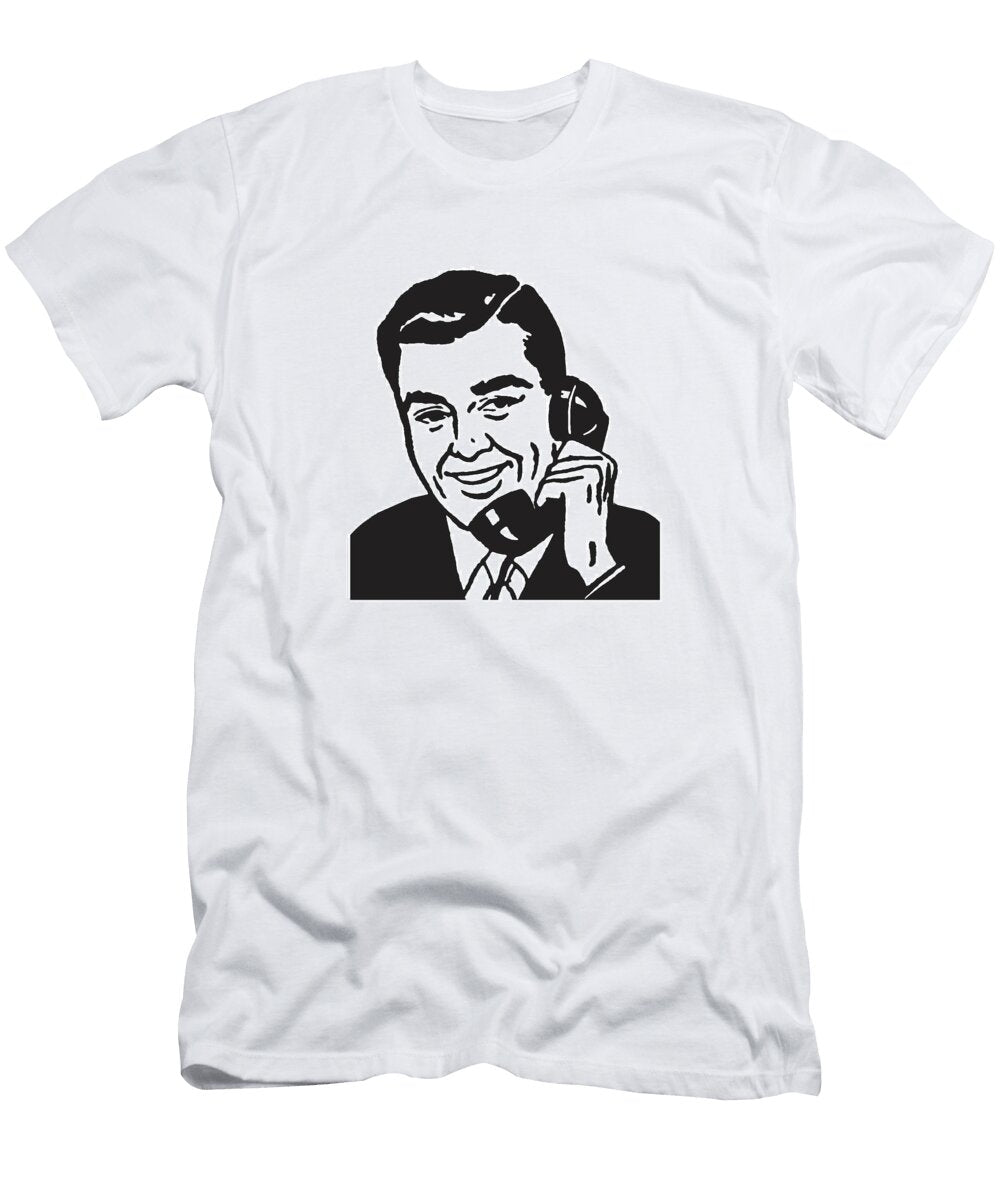 18 Man on Telephone Csa Images T-Shirt