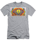 18 Peace Symbol Trippy Psychedelic Colorful Retro 1960s Abstract Stellart Studio T-Shirt