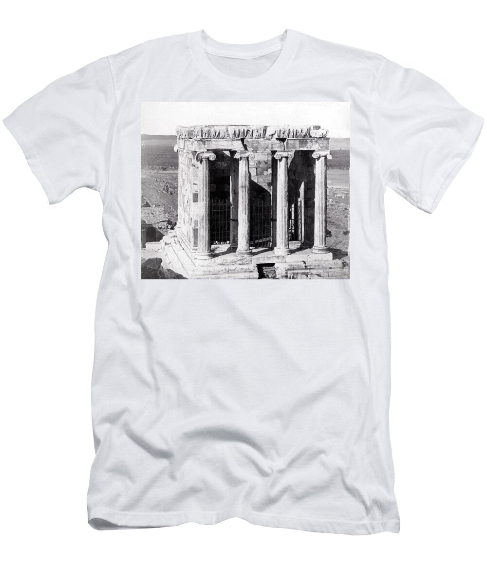 1870 Temple of Athena Nike Athens Historic Image T-Shirt