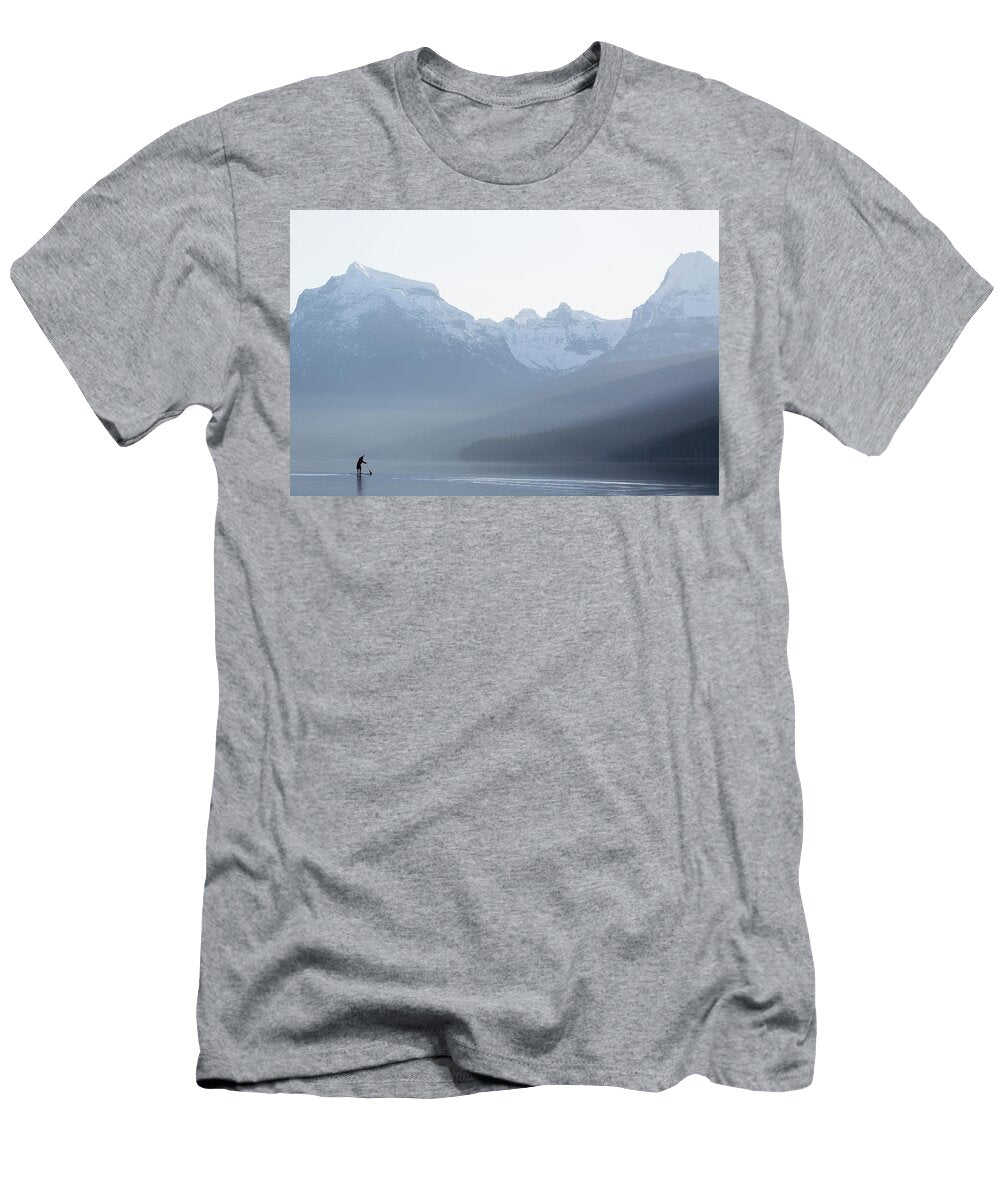 19 a Man Stand Up Paddle Boards Sup Craig Moore T-Shirt