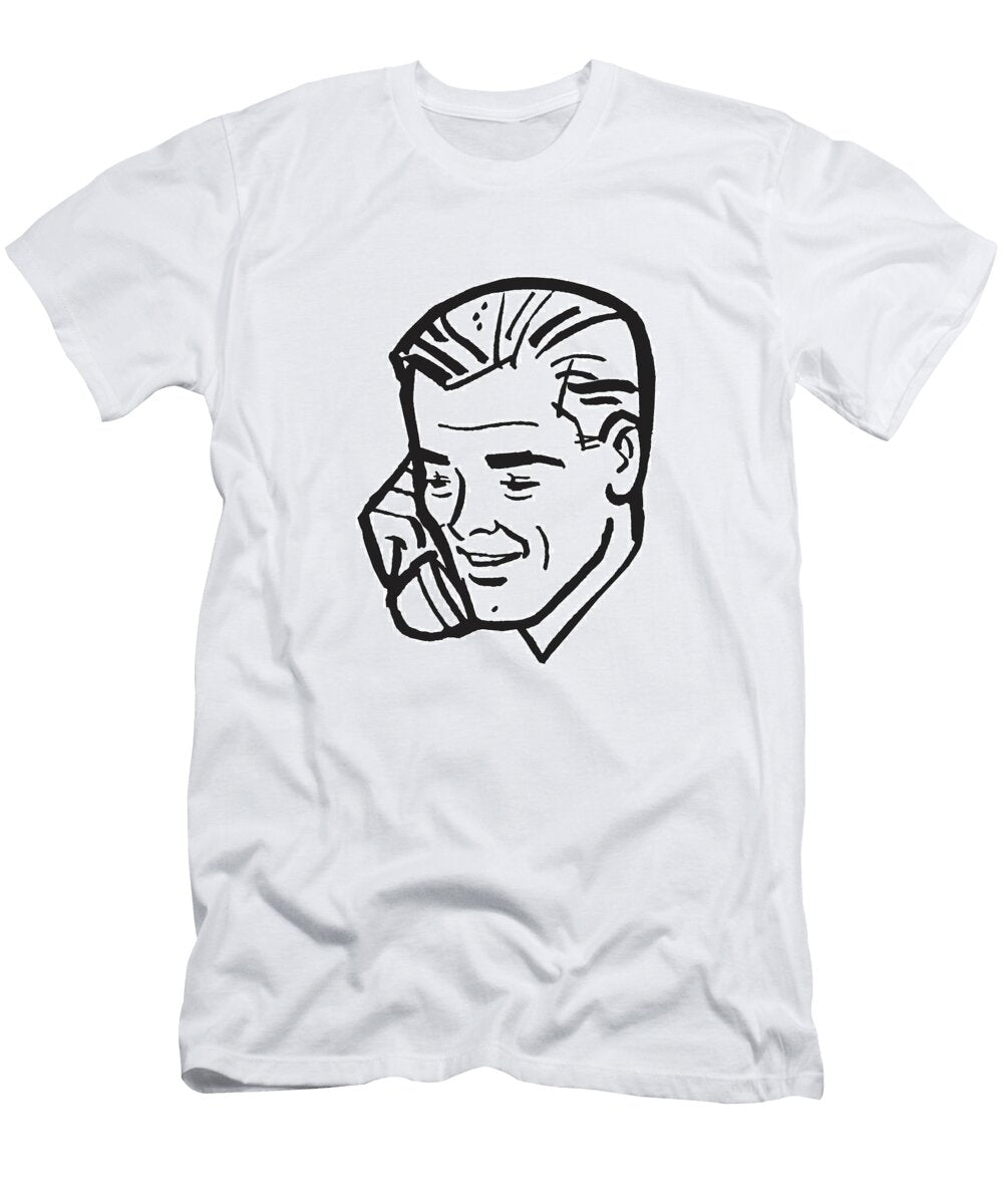 19 Man on Telephone Csa Images T-Shirt